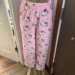 Cute, Warm, & Soft Pink Hello Kitty Pajama Pants